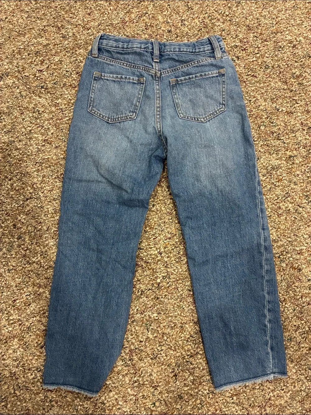 Old Navy girls high rise, slouchy straight jeans
